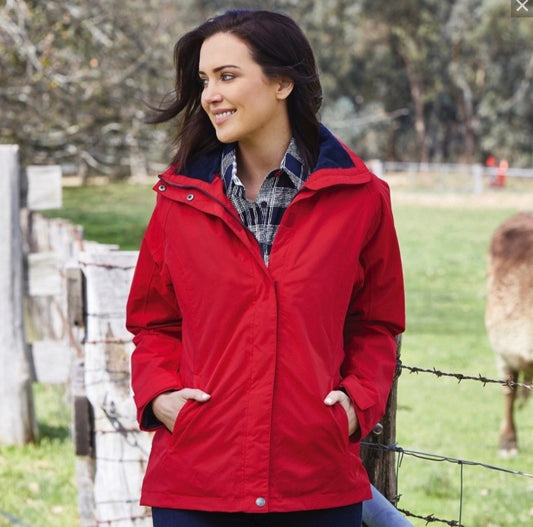 Thomas Cook Womens Jane Waterproof Jacket Red/Navy