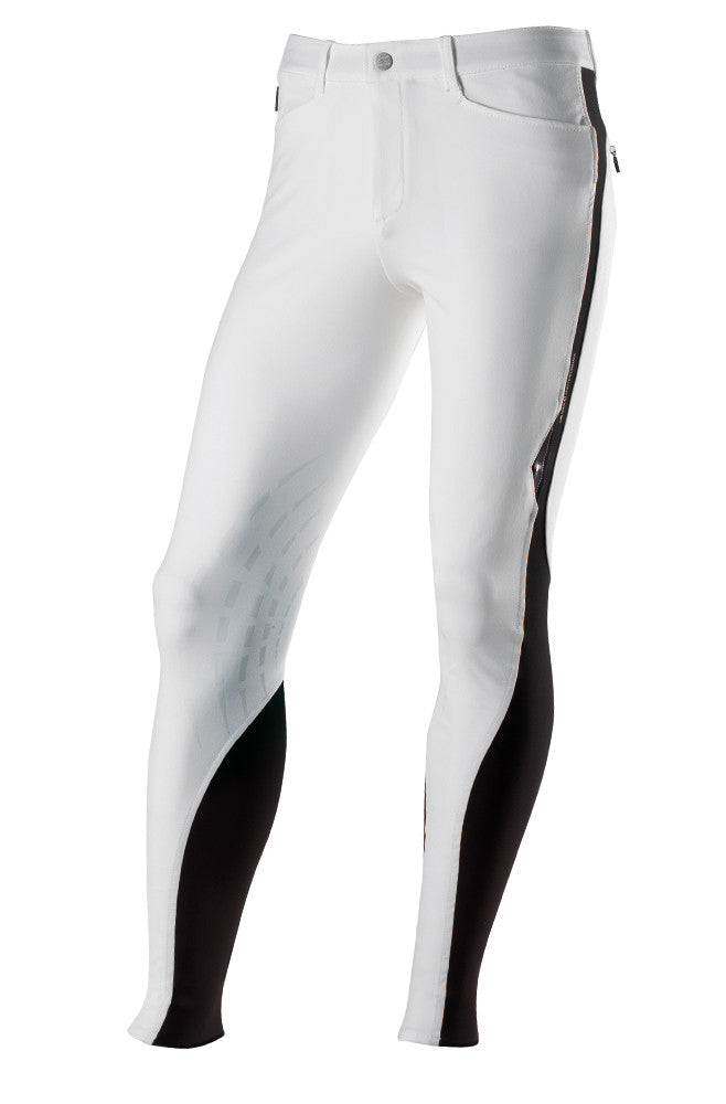Equiline Mens Adam Breeches - White