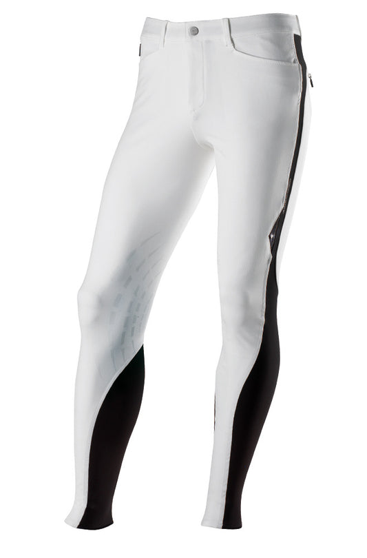 Equiline Mens Adam Breeches - White