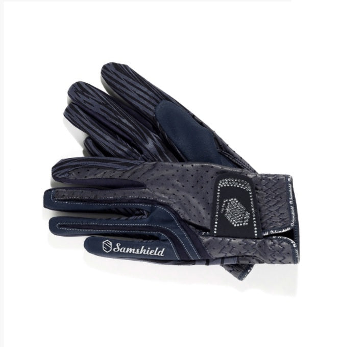 Samshield Swarovski Synthetic Leather Crystal Logo Gloves