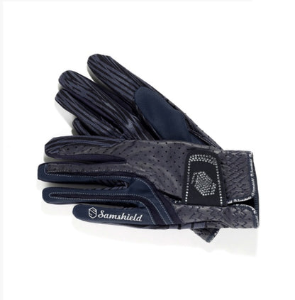 Samshield Swarovski Synthetic Leather Crystal Logo Gloves