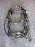 Stirrups Brand English Leather Cavesson Bridle