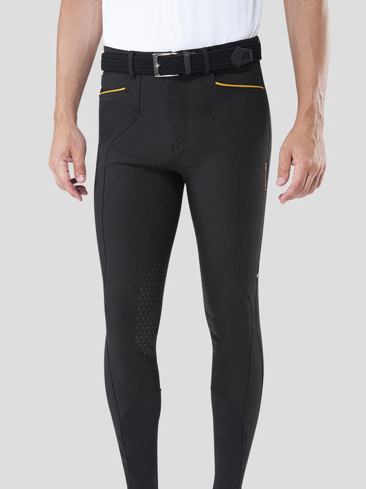 EQUILINE Realgar  Men's Knee Grip Breeches - White IT 46