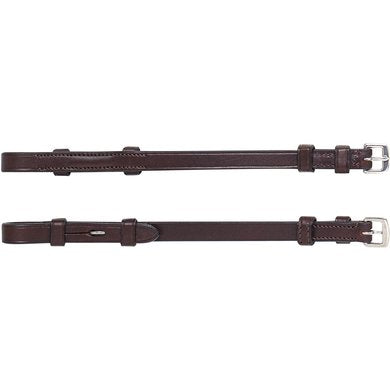 Equiline Set Of 2 Flat Cheek Pieces  - Black / Cob