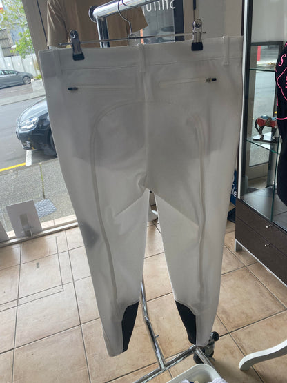 EQUILINE Realgar  Men's Knee Grip Breeches - White IT 46